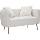 Mauro Ferretti Bucarest 2-Seater Sofa, Cream - 1 item