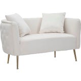 Mauro Ferretti Bucarest 2-Seater Sofa, Cream