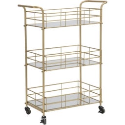 Mauro Ferretti Servierwagen Glam mit Spiegel - 1 Stk