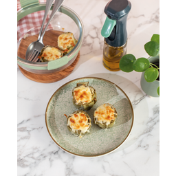 Lékué Runder Glaskorb für Heißluftfritteuse