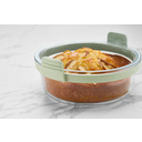 Lékué Runder Glaskorb für Heißluftfritteuse