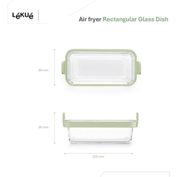 Lékué Rechteckige Glaskörbe