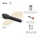 Lékué Besteck mit Etui To Go