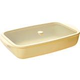 Rectangular Glass Casserole Dish with Glass Silicone Lid, 3.6 L