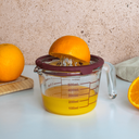 Pebbly Zitruspresse mit Messbecher Glas