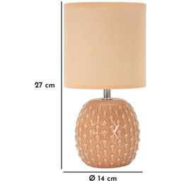 Mauro Ferretti Tischlampe Pontus Peach - 1 Stk