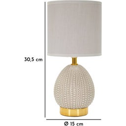 Mauro Ferretti Tischleuchte Flavi Grau - 1 Stk