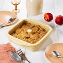 Pravokotna steklena posoda za peko s pokrovom iz stekla in silikona, 1,6 l - vanilija