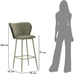 Mauro Ferretti Barhocker Alaska -B- Grün Set - 1 Set