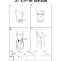 Mauro Ferretti Barhocker Alaska -B- Grün Set - 1 Set
