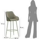 Mauro Ferretti Barhocker Alaska -A- Grün Set - 1 Set