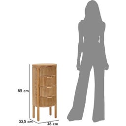 Mauro Ferretti Ablagetisch mit Schubladen Göteborg - 1 Stk