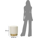 Mauro Ferretti Runder Hocker Sharon - 1 Stk