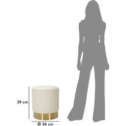 Mauro Ferretti Runder Hocker Sharon - 1 Stk