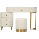 Ensemble Coiffeuse Sharon White avec Tabouret - 1 pcs