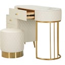 Schminktisch Kombination Sharon White mit Hocker - 1 Stk