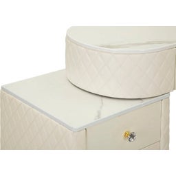 Schminktisch Kombination Sharon White mit Hocker - 1 Stk