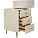 Schminktisch Kombination Sharon White mit Hocker - 1 Stk