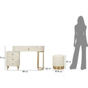 Schminktisch Kombination Sharon White mit Hocker - 1 Stk