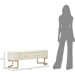 Mauro Ferretti Bank mit Schubladen Sharon - 1 Stk