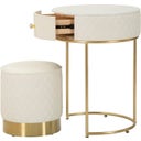 Mauro Ferretti Schminktisch mit Hocker Sharon - 1 Stk