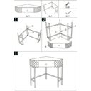 Mauro Ferretti Eck-Konsolentisch Sharon - 1 Stk