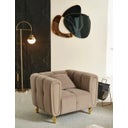 Mauro Ferretti Sessel Alma Grau mit Kissen - 1 Stk