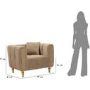 Mauro Ferretti Alma Armchair with Cushion, Grey - 1 item