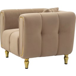 Mauro Ferretti Sessel Alma Grau mit Kissen - 1 Stk