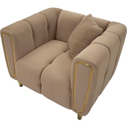 Mauro Ferretti Sessel Alma Grau mit Kissen - 1 Stk