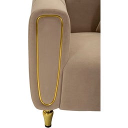 Mauro Ferretti Sessel Alma Grau mit Kissen - 1 Stk