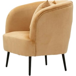 Mauro Ferretti Sessel senffarben mit Kissen - 1 Stk