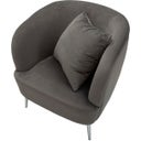 Mauro Ferretti Sessel silberfarben mit Kissen - 1 Stk