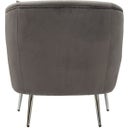 Mauro Ferretti Sessel silberfarben mit Kissen - 1 Stk