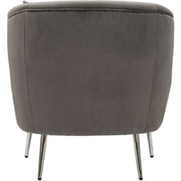 Mauro Ferretti Sessel silberfarben mit Kissen - 1 Stk