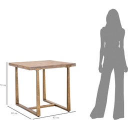 Mauro Ferretti Esstisch Ankara 80x80 cm - 1 Stk