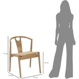 Mauro Ferretti Stuhl Japan, 2 Stück - 1 Set