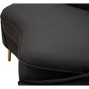 Mauro Ferretti 3-Sitzer-Sofa Oslo mit Kissen, Schwarz - 1 Stk