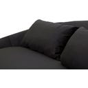 Mauro Ferretti 3-Sitzer-Sofa Oslo mit Kissen, Schwarz - 1 Stk