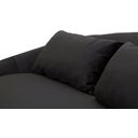 Mauro Ferretti Oslo 3-seater Sofa with Cushions, Black - 1 item