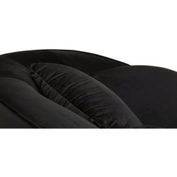 Mauro Ferretti 3-Sitzer-Sofa Oslo mit Kissen, Schwarz - 1 Stk