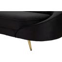 Mauro Ferretti Oslo 3-seater Sofa with Cushions, Black - 1 item