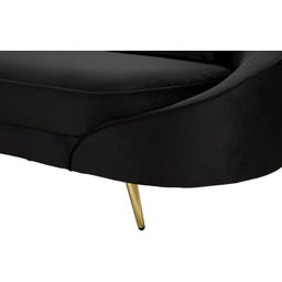 Mauro Ferretti Oslo 3-seater Sofa with Cushions, Black - 1 item