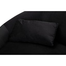 Mauro Ferretti 2-Sitzer-Sofa Oslo mit Kissen, Schwarz - 1 Stk