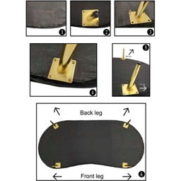 Mauro Ferretti 2-Sitzer-Sofa Oslo mit Kissen, Schwarz - 1 Stk