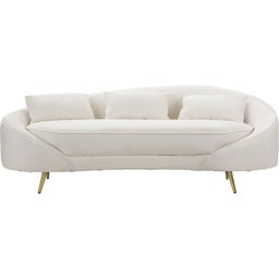 Mauro Ferretti 3-Sitzer-Sofa Oslo mit Kissen, Creme - 1 Stk