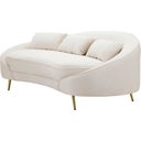 Mauro Ferretti 3-Sitzer-Sofa Oslo mit Kissen, Creme - 1 Stk