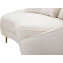 Mauro Ferretti 3-Sitzer-Sofa Oslo mit Kissen, Creme - 1 Stk