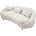 Mauro Ferretti Oslo 3-seater Sofa with Cushions, Cream - 1 item