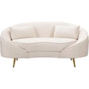 Mauro Ferretti 2-Sitzer-Sofa Oslo mit Kissen, Creme - 1 Stk